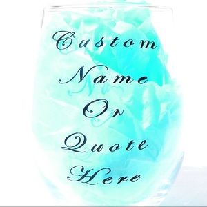 Customizable Wine Glasses